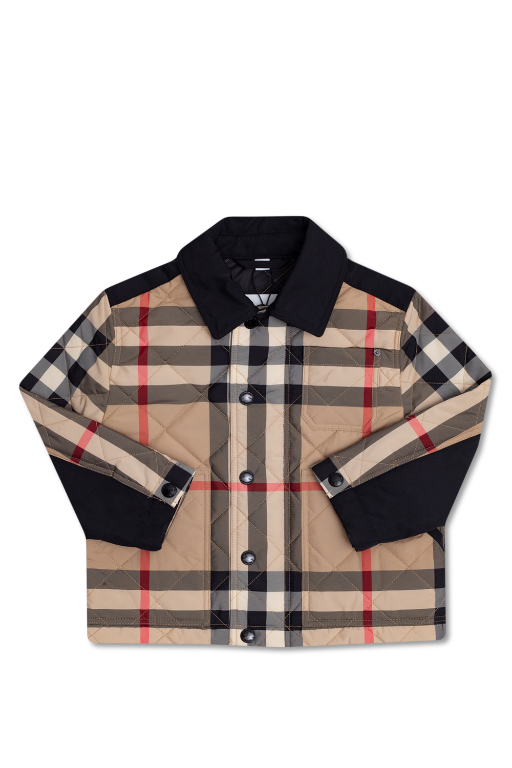 Essayez un peu de faire fermer la page de Burberry SchaferandweinerShops Japan Beige Checked jacket Burberry Kids